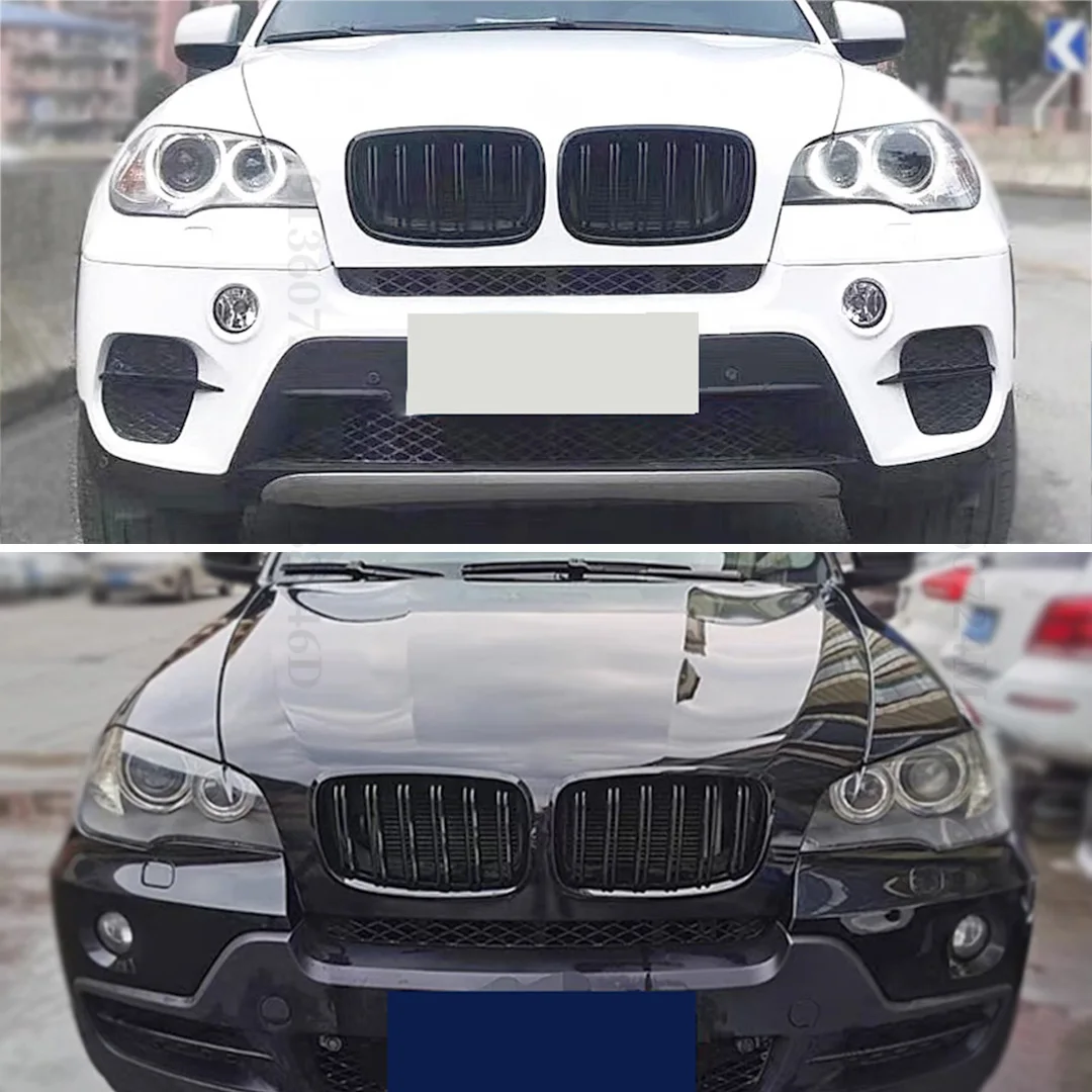 Front Grille Inlet Grid Mesh Grill For BMW X5 X6 E70 E71 E72 2007-2014 like 30i 30d 35i 35d 40i 40d 48i 50i 50d Tuning Accessory