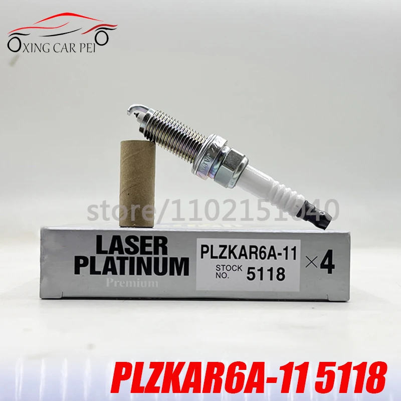 Vela de ignição de irídio 5118 PLZKAR6A-11, 4 unidades, para Nissan X-Trail March Tiida Qashqai NV200 Tiida X-trail 1.6L 1.8L Renault Megane