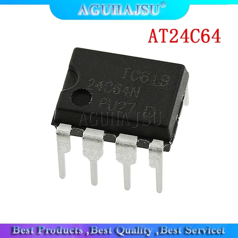 10PCS AT24C64 AT24C64ADIP8 DIP 24C64 DIP new original