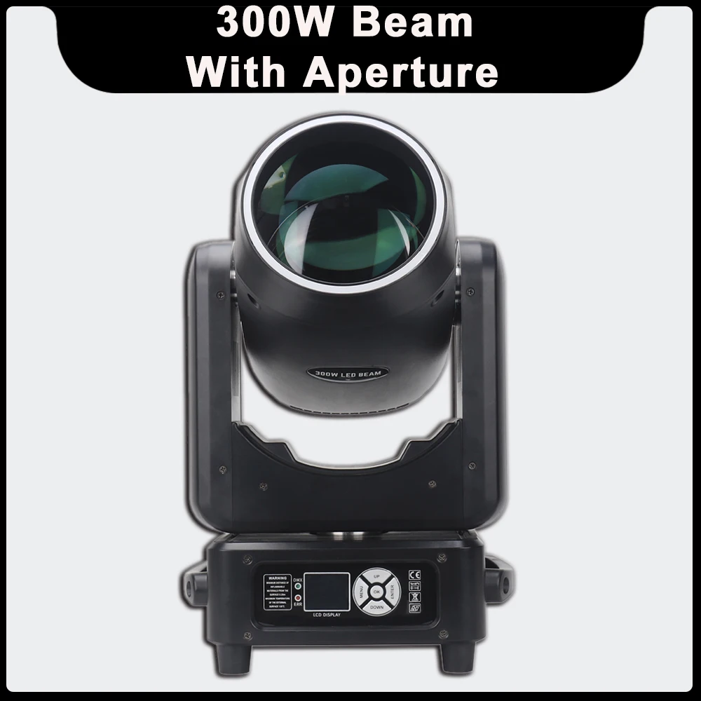 

YUER 300W Beam Spot Zoom Moving Head Light With Aperture Rainbow 16 Prisms DJ Disco Party Christmas Home Lighting Stage Effect