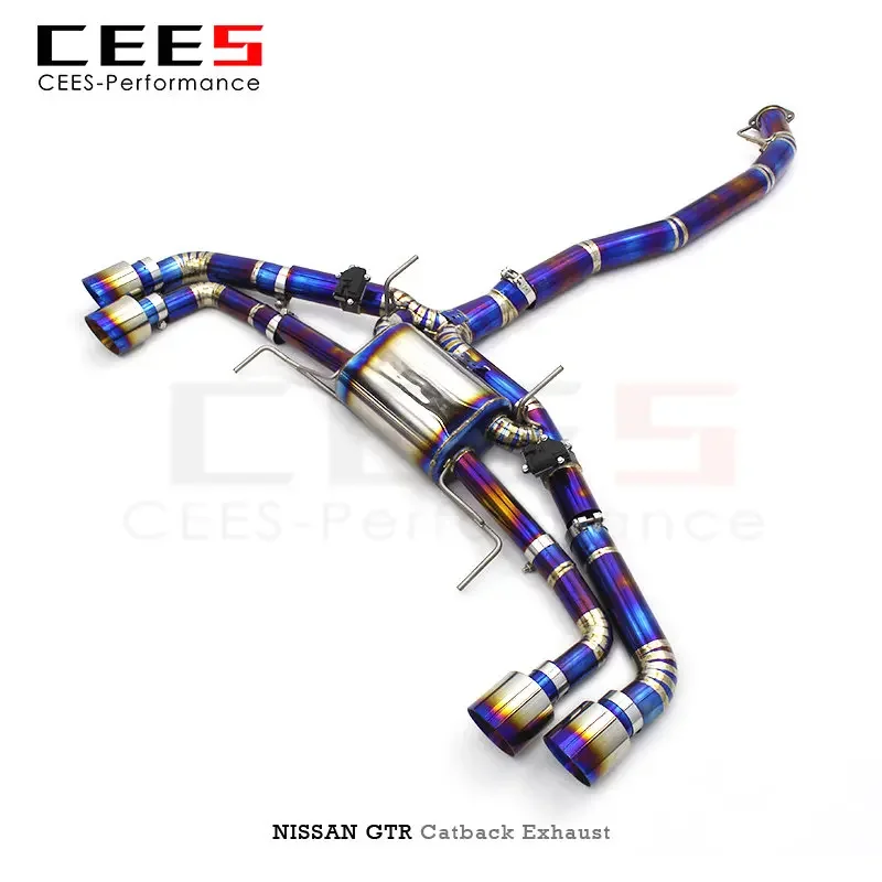 cees Exhaust for GTR/GT-R R34/R35 3.8TT 2008-2022 Tuning Performance Titanium alloy Valve Exhaust System Muffler Exhaust Pipe