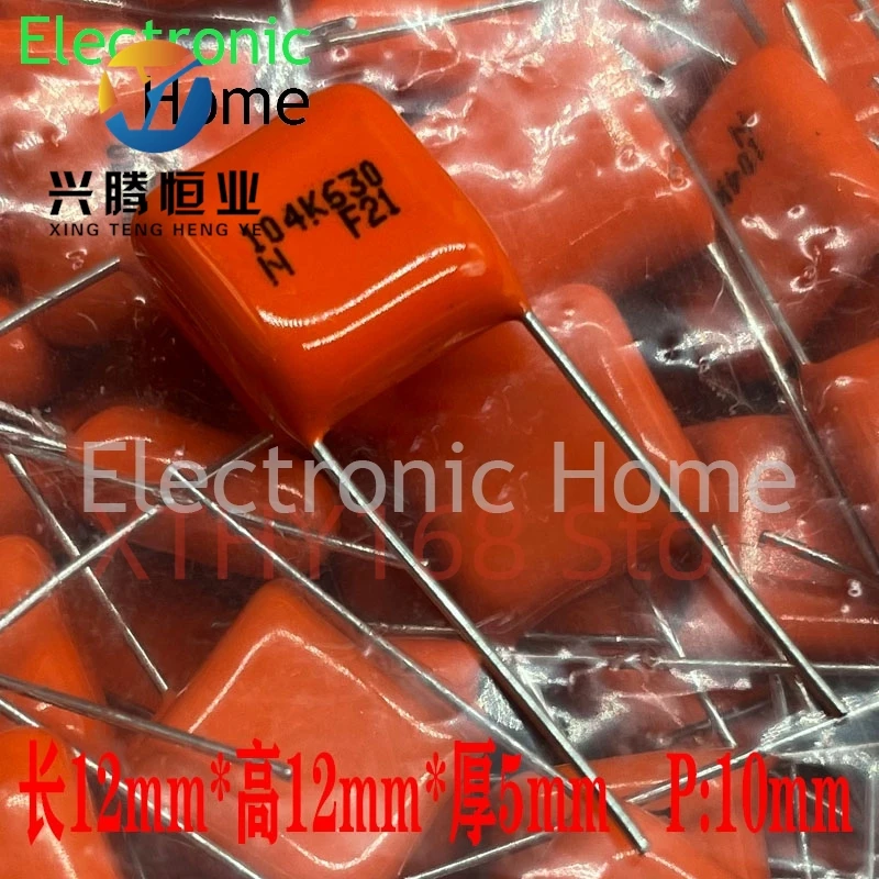 

20 шт./лот NIS CBB 0,1 мкФ 104 100nf 630 В 2J nissei высокочастотный пленочный конденсатор 12x12x5 мм с расстоянием ножки 10 мм