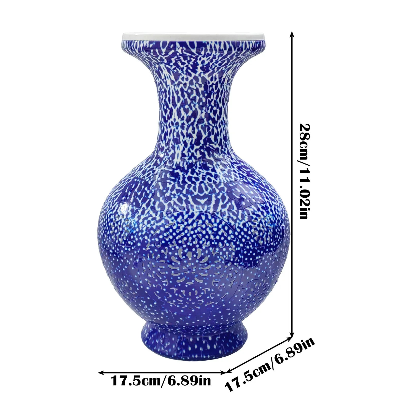 3D DIY головоломка в сборе, цветочная бутылка, фарфоровый дизайн со светом, развивающая игрушка, украшение дома, композиция для дома, согревающие подарки