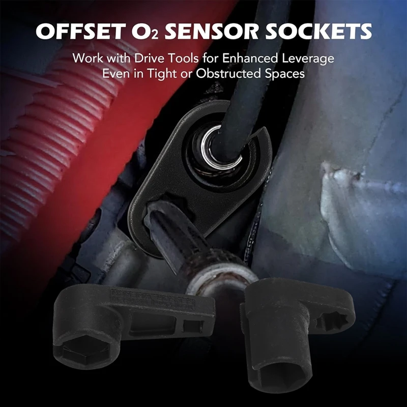 7Pc Oxygen Sensor Socket Set Oil Pressure Sensor Socket Wrench Set Oxygen Thermal Oil Pressure Sensor Removers