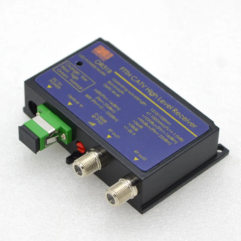 Imagem -03 - Catv Fttb Mini nó Receptor Óptico Conversor Wdm Triplexer Nível de Saída rf 102 Dpi Fonte de Alimentação Padrão au Atacado