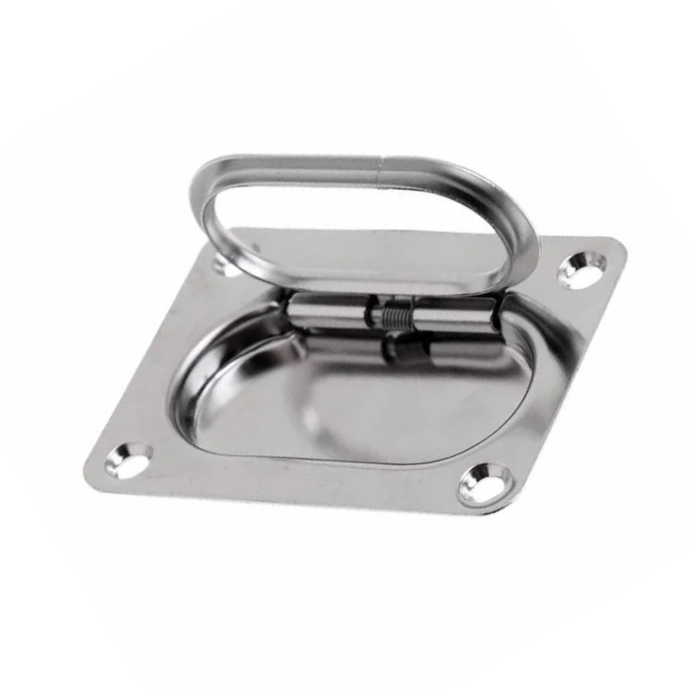 Boat Cam Door Latch Marine Spring Floor Buckle Stainless Steel Flush Hatch Spring Pull Handle Marine Locker Flush Deck ﻿