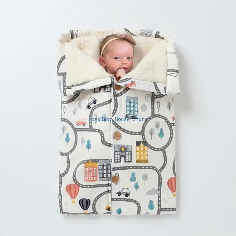 

BX0D Baby Sleeping Bag Stroller Infant Baby Swaddle Blanket for Boy Girl