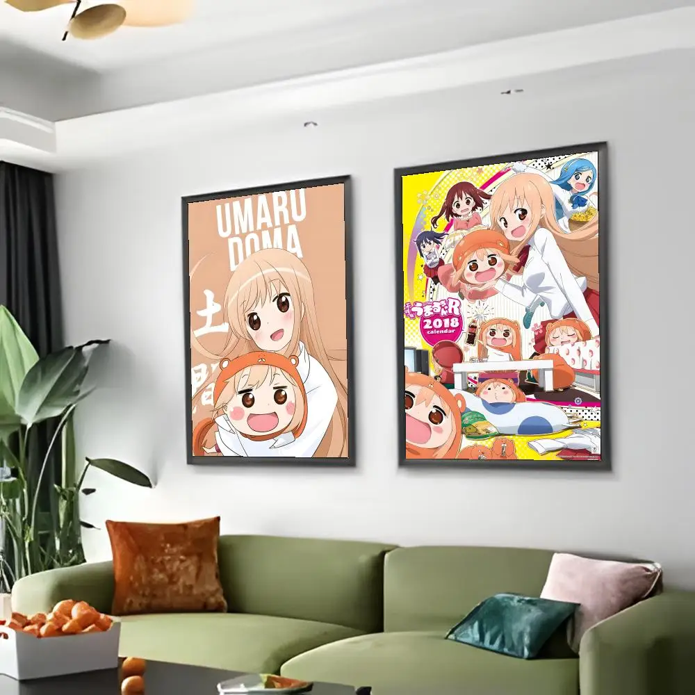 أنيمي H-Himouto Umaru Chan-MT لطيف المشارك لوحة ذاتية اللصق مع مطبوعات غرفة نوم المنزل غرفة المعيشة الديكور هدية