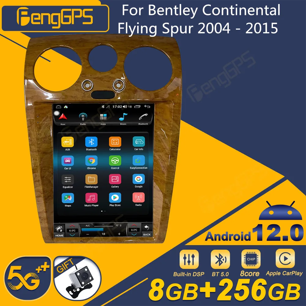 

For Bentley Continental Flying Spur 2004 - 2015 Android Car Radio Screen 2din Stereo Receiver Autoradio Multimedia Player