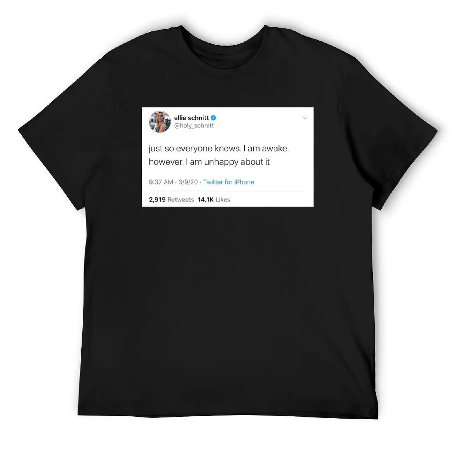 Funny tweet T-Shirt blue archive anime boys whites oversized graphic tee mens plain t shirts