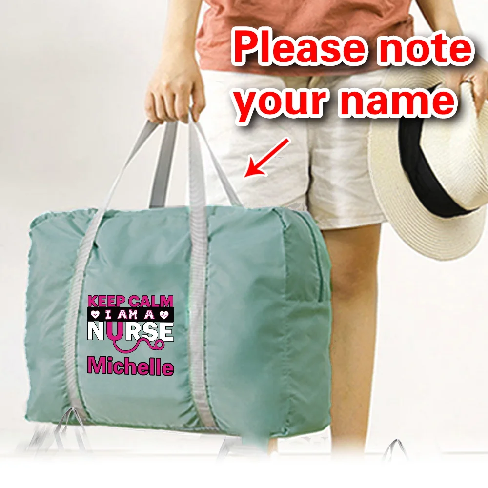 Personalized Customized Lightweight Large-capacity Sports Weekend Travel Bag Fashion Printing Foldable Travel Carry-on Bag