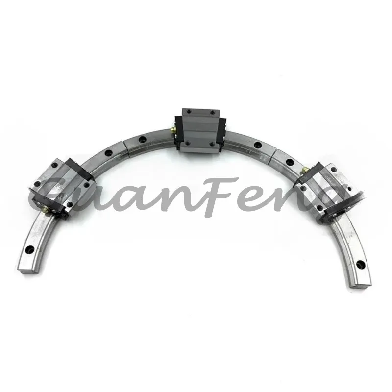 Arc Curved Linear Guide Rail System, Radius Curve Rail Slide Block Linear Bearing for Industrial Curved Motion Machinery