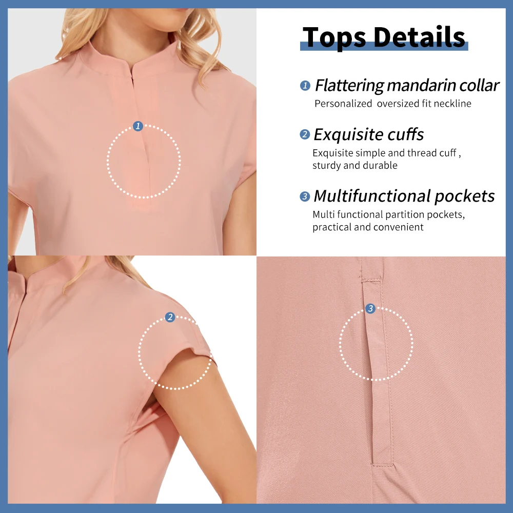 Quick-dry Surgical Scrub Uniform Elastic Short Sleeve Medical Scrubs Set Women Pet Hospital Veterinary Medical Tops Jogger Pants