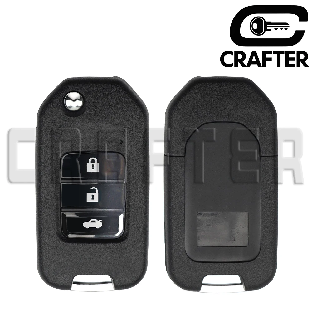 Key Crafters TWB1G721 HLIK6-3T ID 47 CHIP 433MHz Flip Remote Car Key For Honda Accord City CR-V Jazz XR-V Vezel With KeyCutting