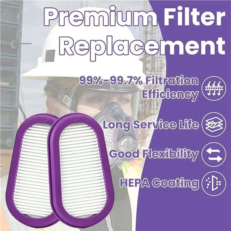 BAAE 16Pack P100 Respirator Replacement Filters SPR321 Fit For GVS Elipse SPR451 SPR456 SPR457 SPR449 Half Masks Respirators