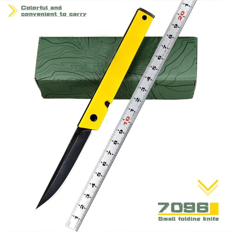 

2024 New Style CR 7096 Outdoor Sharp Folding Knife 8Cr13Mov Blade Multi-functional Portable Camping Fishing Pocket Knives