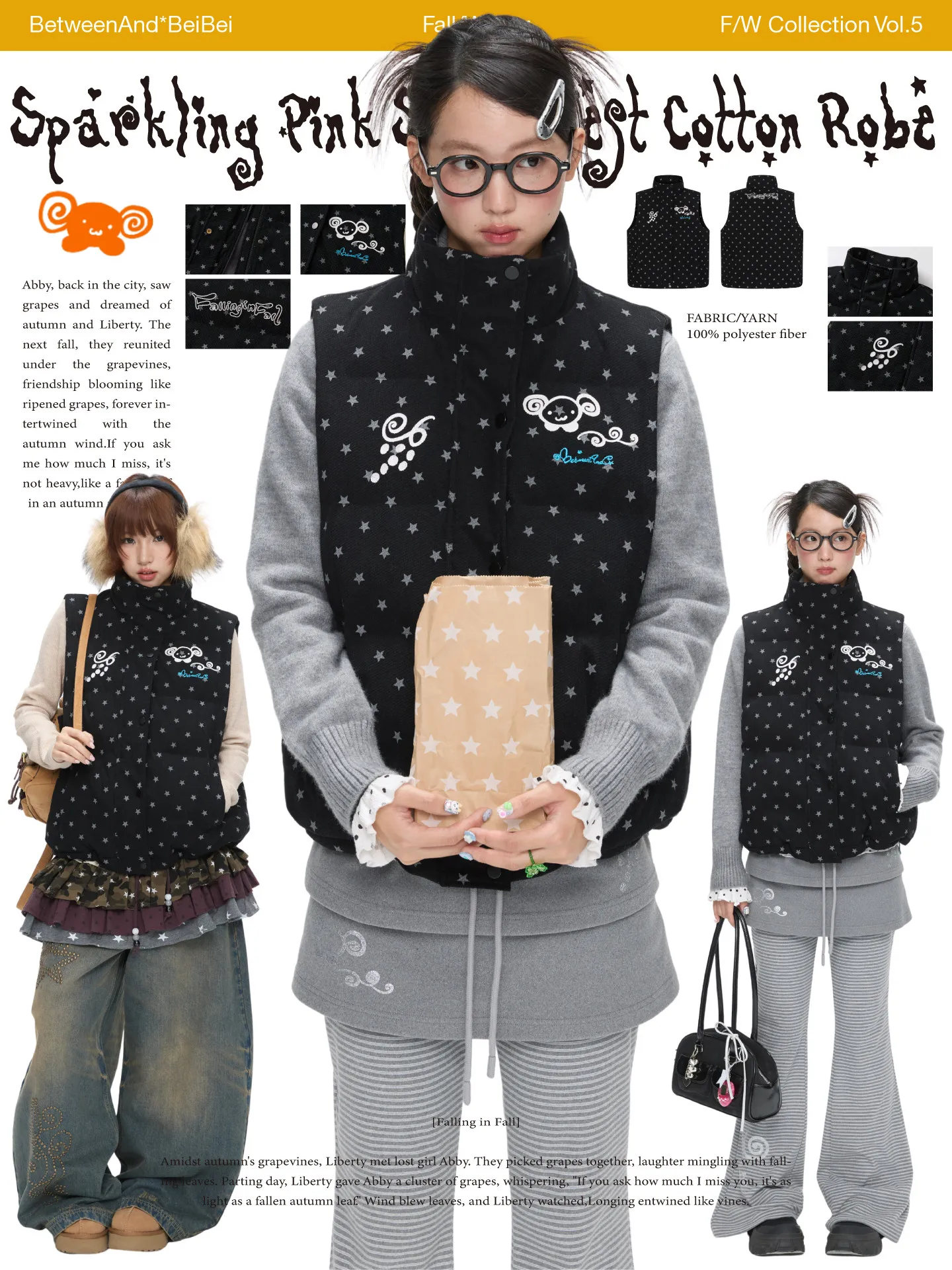 Winter glitter stars black baby velvet vest vest stacked with thermal jacket cotton clothes women