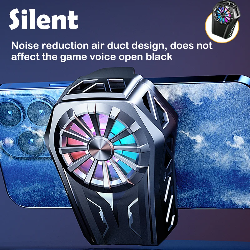 Portable Mobile Phone Semiconductor Cooler Universal Radiator Holder Smartphone Gaming Cooling Fan For Xiaomi Iphone