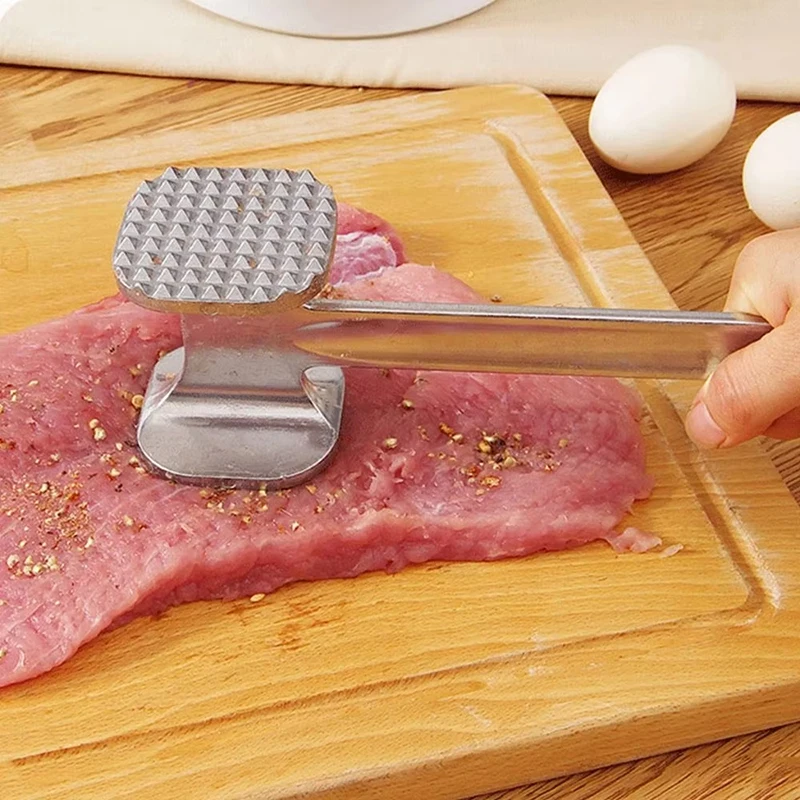 Haushalt Aluminium Legierung Tenderizer Fleisch Hammer Werkzeug Steak Metall Hammer Doppelseitige Fleischwolf Küche Kochen Hämmer