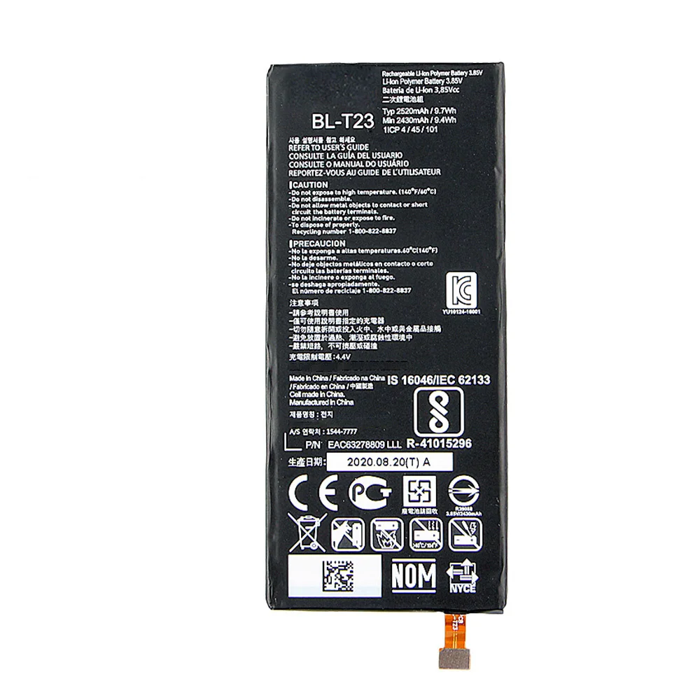 Original Replacement Battery BL-T23 2430mAh Battery For LG X Cam X-Cam XCam F690 K580DS K580 K580Y+Free Tools with Track code