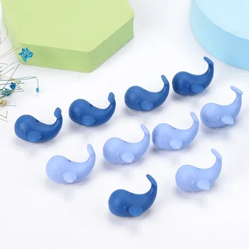 LOFCA 10 pièces de qualité alimentaire Mini perles de baleine en Silicone mignon dessin animé rongeur sans BPA collier de dentition soins bijoux à bricoler soi-même jouets