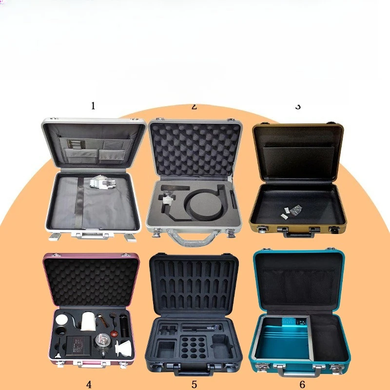 Aluminum Magnesium Alloy Aluminum Alloy Portable Password Box File Storage Box Customs Lock  Laptop  Toolbox