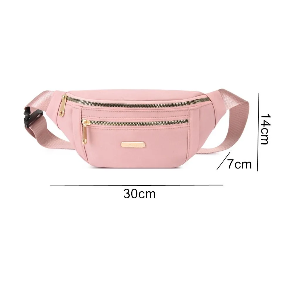 Saco de cintura impermeável, movimento Fanny Bag, Multicolor, Oxford, Casual Bolsa Peito, Ao Ar Livre, Moda Bolsa