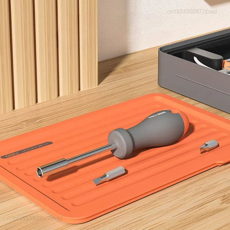 Xiaomi Deli Box Home Layered Toolbox Set Home Multifunctional Maintenance Tool Combination Electric Drill Pliers Knife Wrench