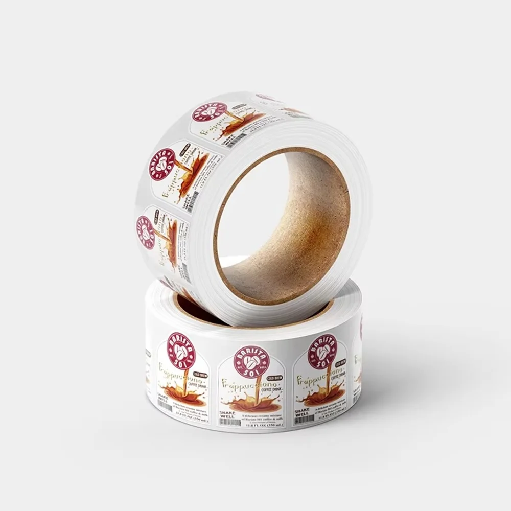 ملصقات مستديرة شخصية |   شعار مخصص |   لفة ملصقات لاصقة من الفينيل الورقي