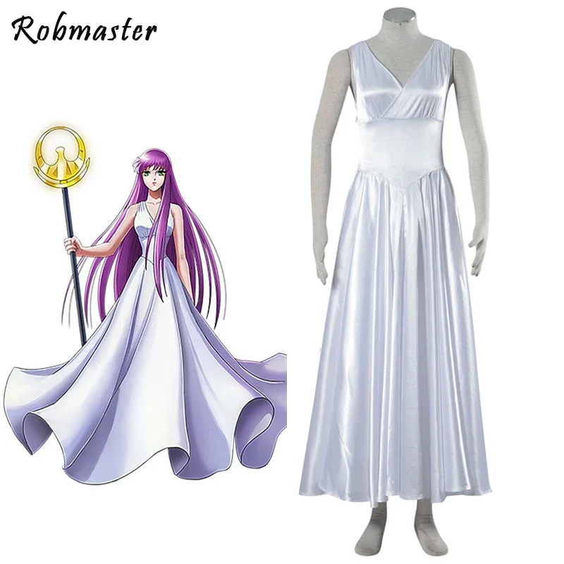 Saint Seiya Legend of Sanctuary Cosplay Costume Women Athena Cosplay Saori Kido Cosplay Costume Dress