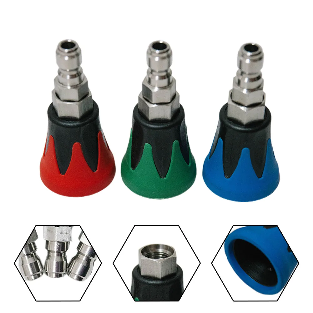 High Pressure Cleaning Machine Nozzle Blue 15° Green 25° Red 40° Gardening Tools Replacement Garden Power Tool Parts