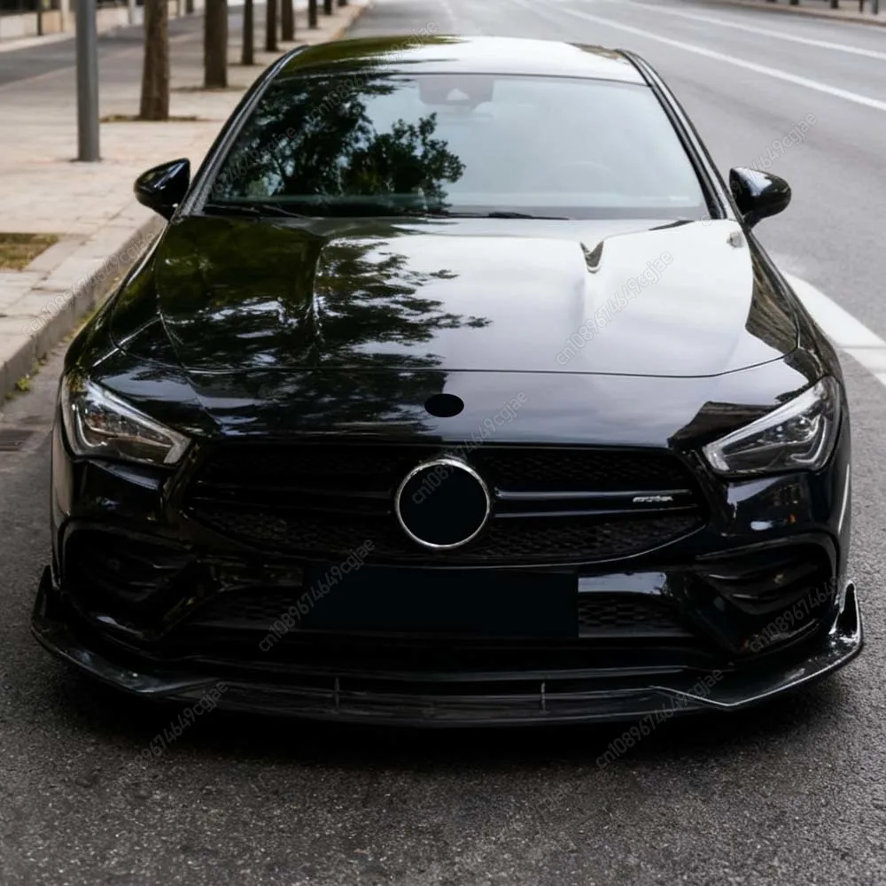 

Car Front Bumper Lip Diffuser Spoiler Guard For Mercedes Benz CLA Class C118 X118 W118 CLA180 200 220 250 CLA35 45 AMG 2019-2023