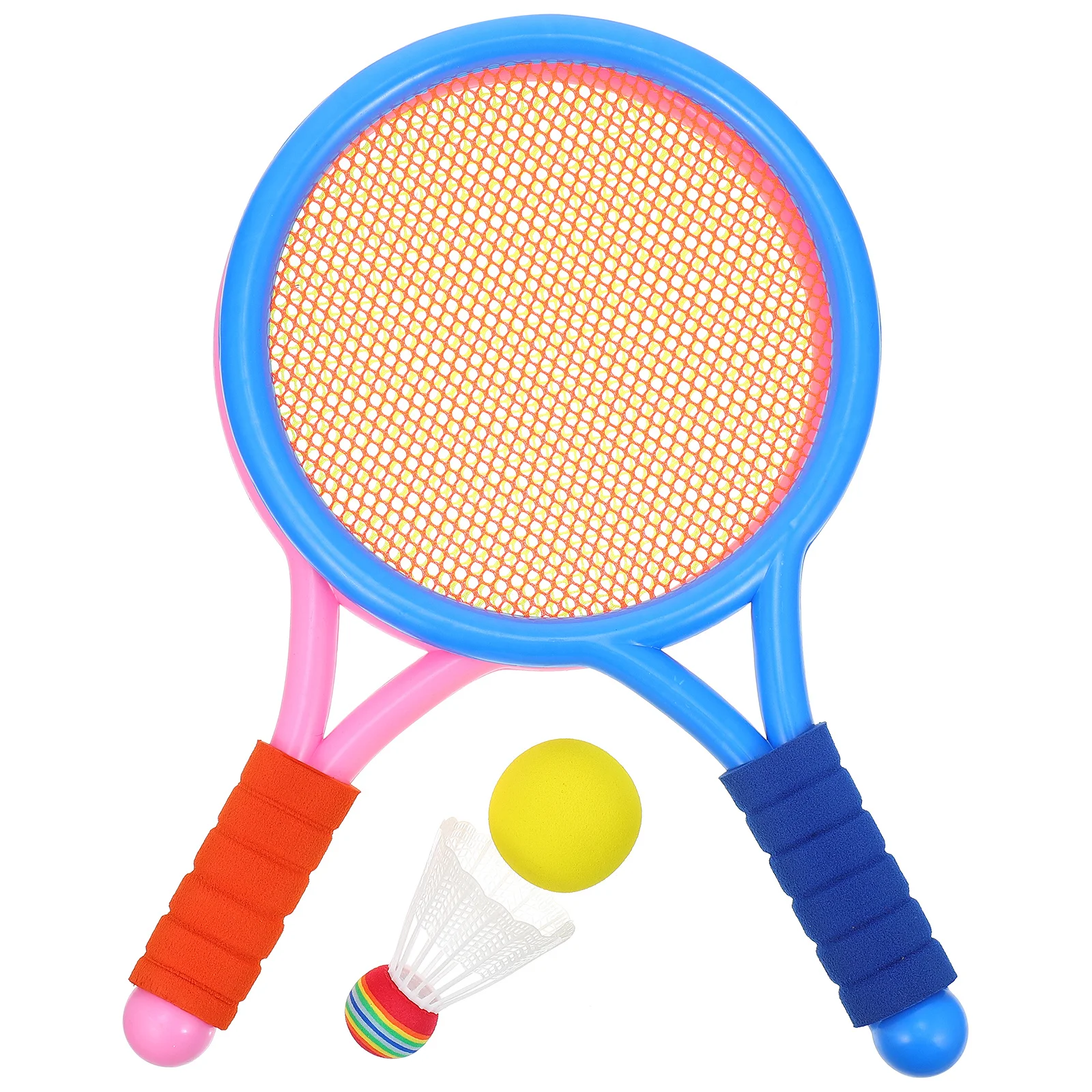 

Badminton Racket Set Sportswear Supplies Plaything Rackets Plastic with Balls