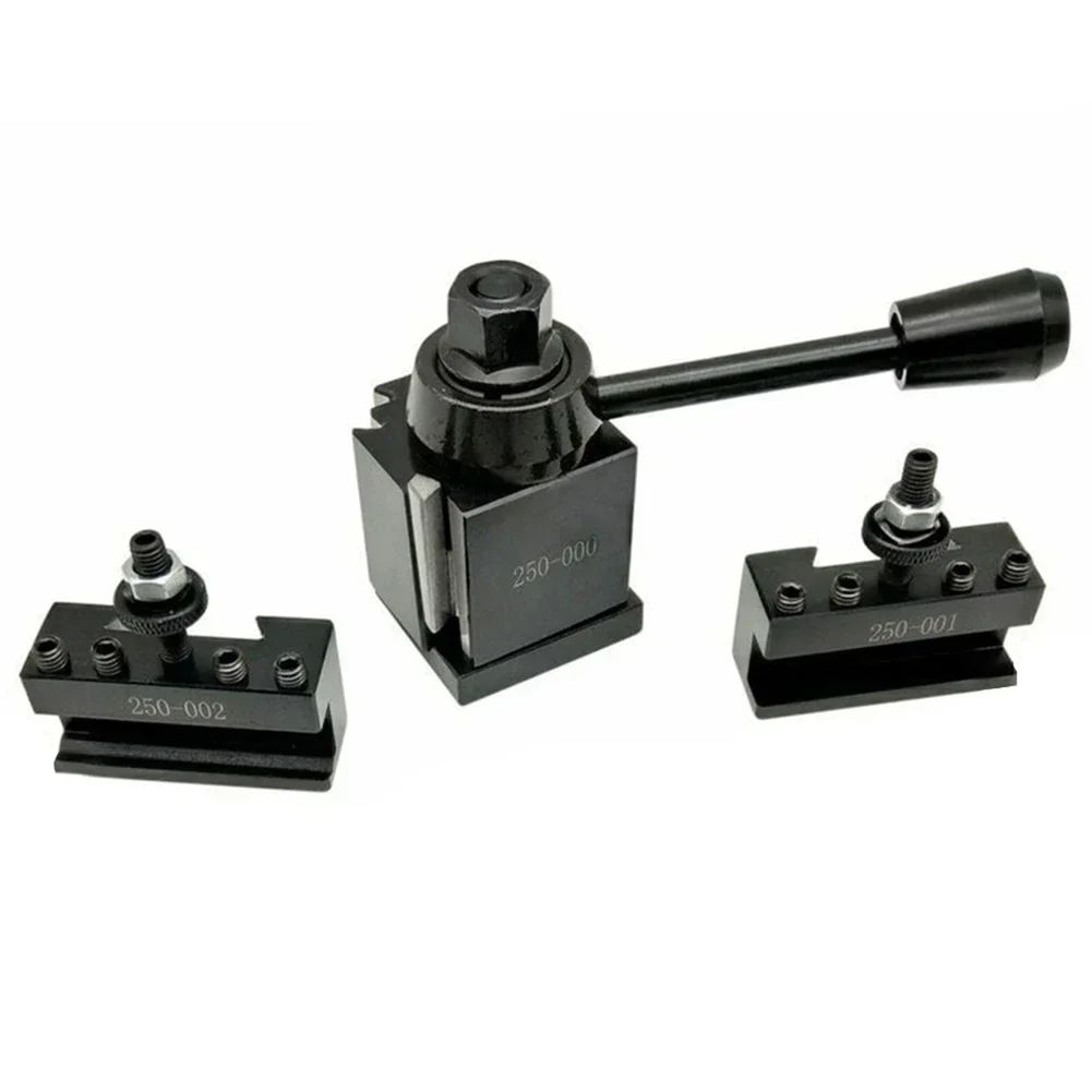 3pc OXA Wedge Type Tool Post Set for Quick Change Turning and Facing Holder Compatible with For Lathe Machines