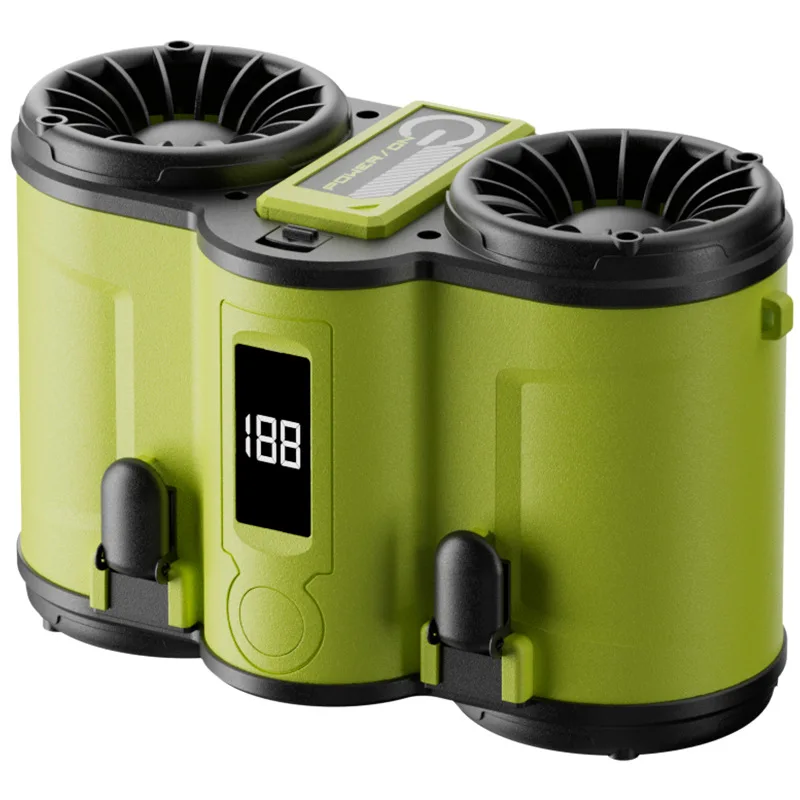 Waist mounted fan portable outdoor cooling device for construction sites, USB 100 speed cooling 6000mAh