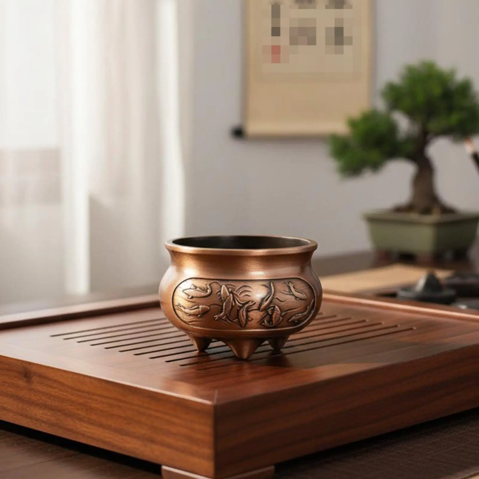 Scent Vessel Holder Miniature Scent Vessel Holder Incense Holder Mini Censer for Meditation Room, Mindfulness Studio