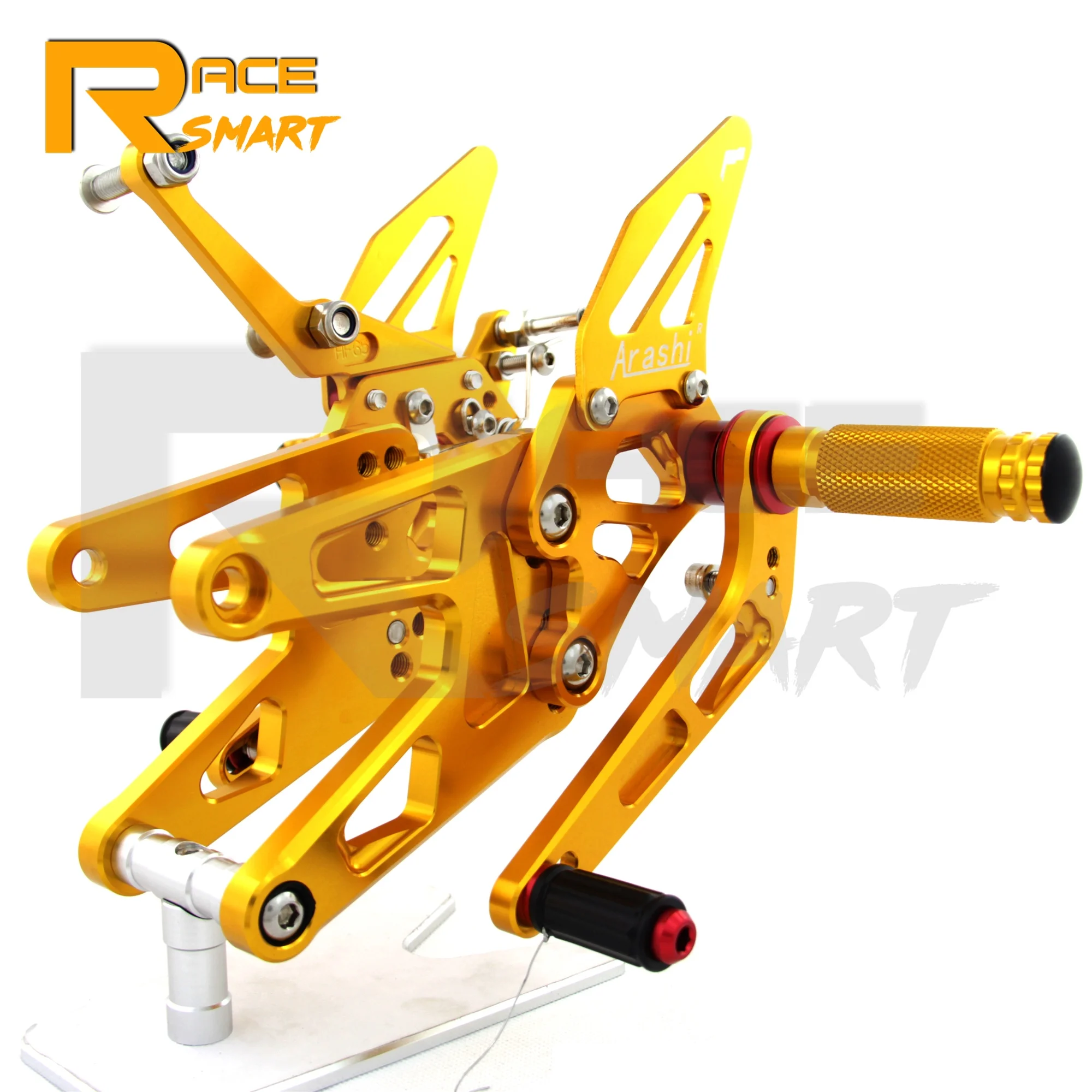 

Motorcycle CNC Aluminum Adjustable Rear Sets Rearset Footrest Foot Pegs Pedal For YAMAHA YZFR6 2003-2005 YZF-R6 YZFR6 2004 Gold