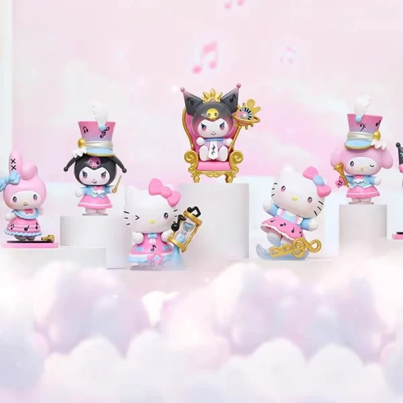 

Новая семейная серия Sanrio Space-Time Movement, слепая коробка Kuromi, кукла Hello Kitty, модель для девочек, подарок на день рождения, украшения