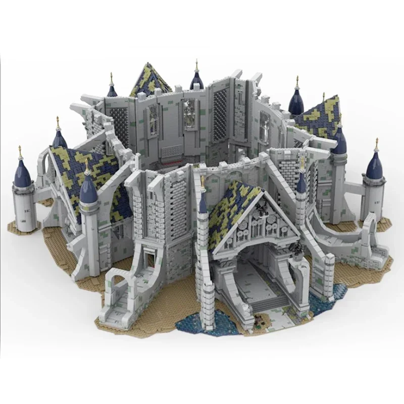 Blocos de Construção Fortaleza Militar, Modelo MOC, Castelo de Hyrule Legend, Tecnologia Modular, Brinquedos de Natal, Conjuntos DIY