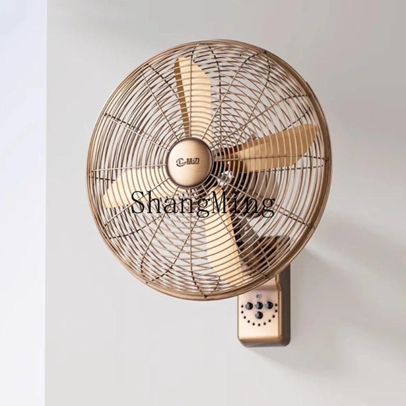 

ZYY household wind remote control wall-mounted imitation retro wall-mounted electric fan