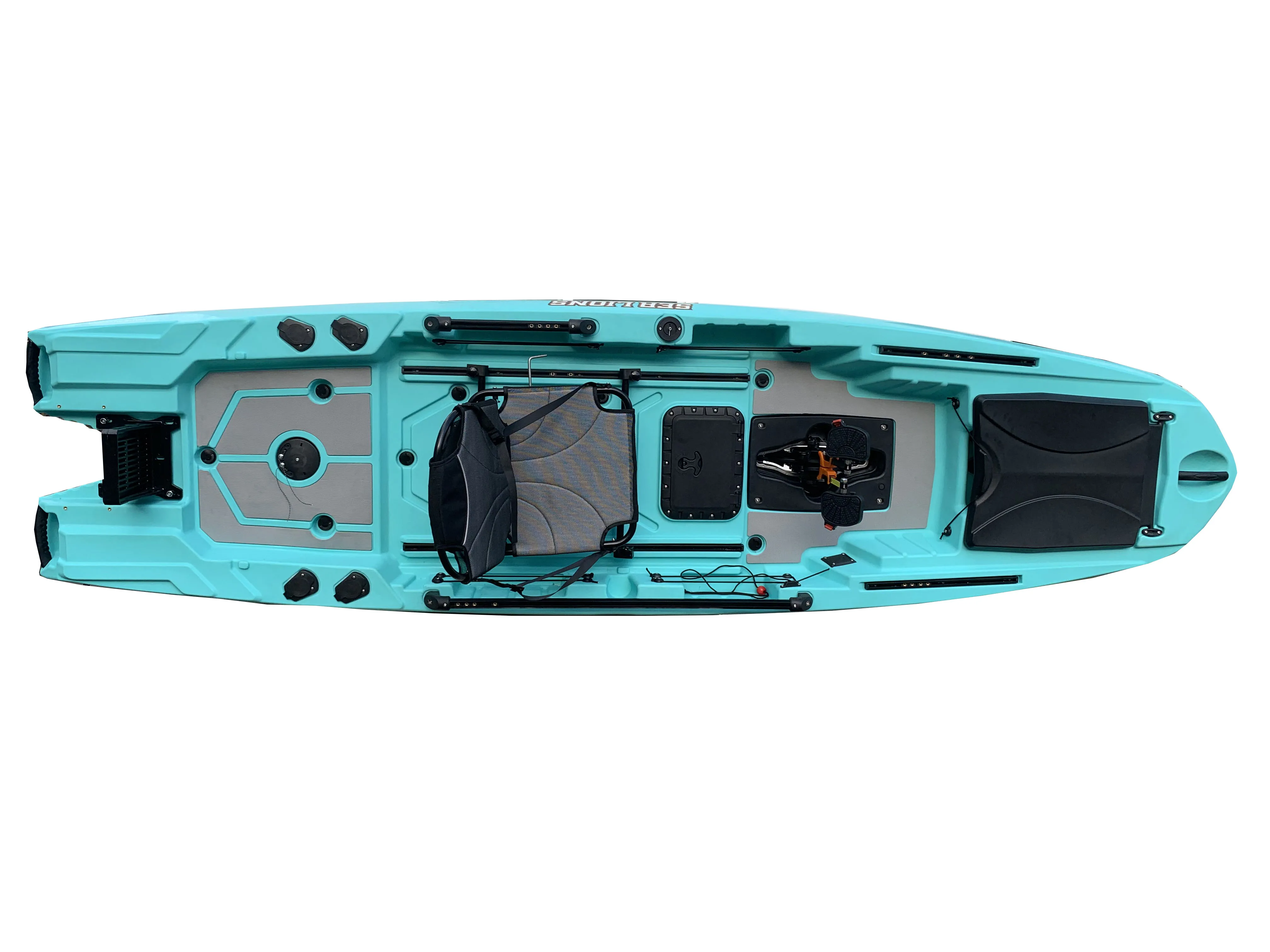 

12ft Sit on Top Fishing Kayak Pedal Drive 1 Person Navigation