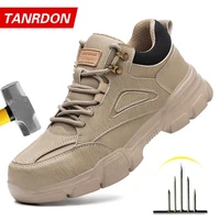 Zapatos de seguridad para hombre, zapatos de trabajo con punta de acero, antigolpes, antipinchazos, indestructibles, botas protectoras, botas tácticas