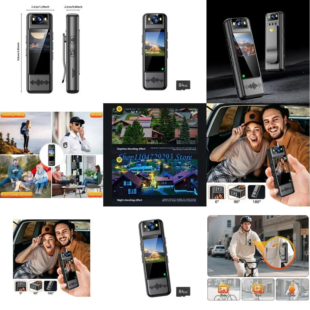 

Мини-камеры Y2GD с регулируемым объективом 180 °, устройства записи видео и аудио 1080P