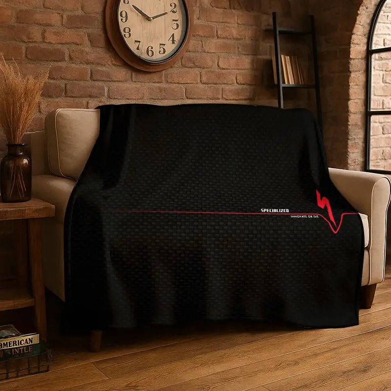 Bicycle S-Specialized Logo Moto Soft Flannel Throw Blanket,Cozy Blanket for Bed,Couch,Sofa,Bedroom,Living Room,Travel,Picnic kid
