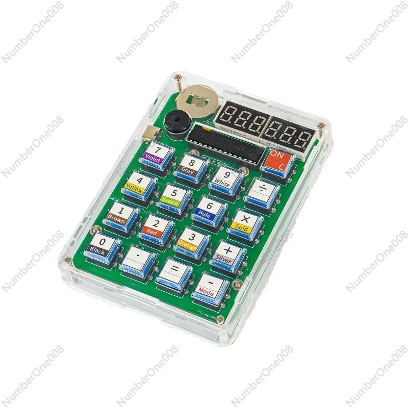 TJ-56-695 DIY Calculator Soldering Kit with 51 MCU Computer Teaching Training Experiment Electronics Practice Components