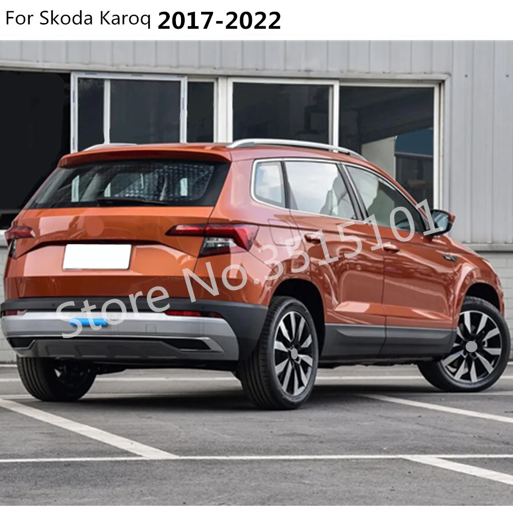 Car Body Cover Stainless Steel Steering Wheel Interior Kit Switch Trim Lamp Frame For Skoda Karoq 2017 2018 2019 2020 2021 2022 view 6