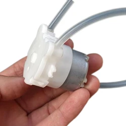 Micro Peristaltic Pump DC 5V 6V Small 500 Geared Motor Mute Dosing Pump for Squeeze Liquid Water for Lab Ink Sampling Pump