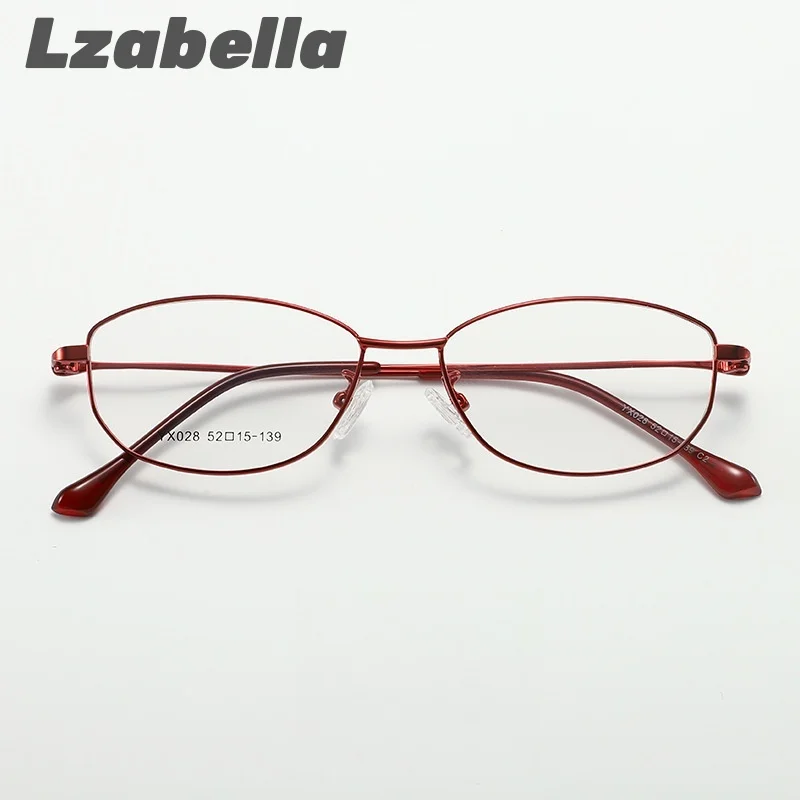 MOMOJA Fashion Beautiful Glasses Optical Frames For Women Alloy Oval Glasses Frame Prescription Eyeglasses Eyewear Frame 028