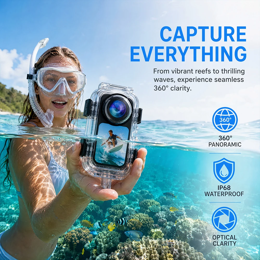 Invisible Dive Case for Insta3 - огляд і ціна Fishing Boat Cover