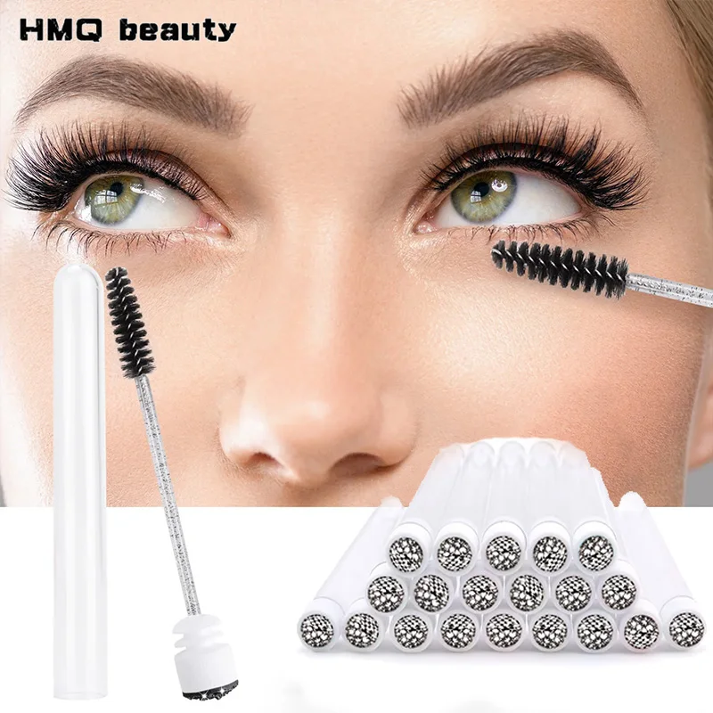 20 pz Riutilizzabili Mascara Bacchette Antipolvere Estensioni Delle Ciglia Forniture Leopardo Serpentina Diamante Pennello Per Sopracciglia Tubi Strumenti di Trucco